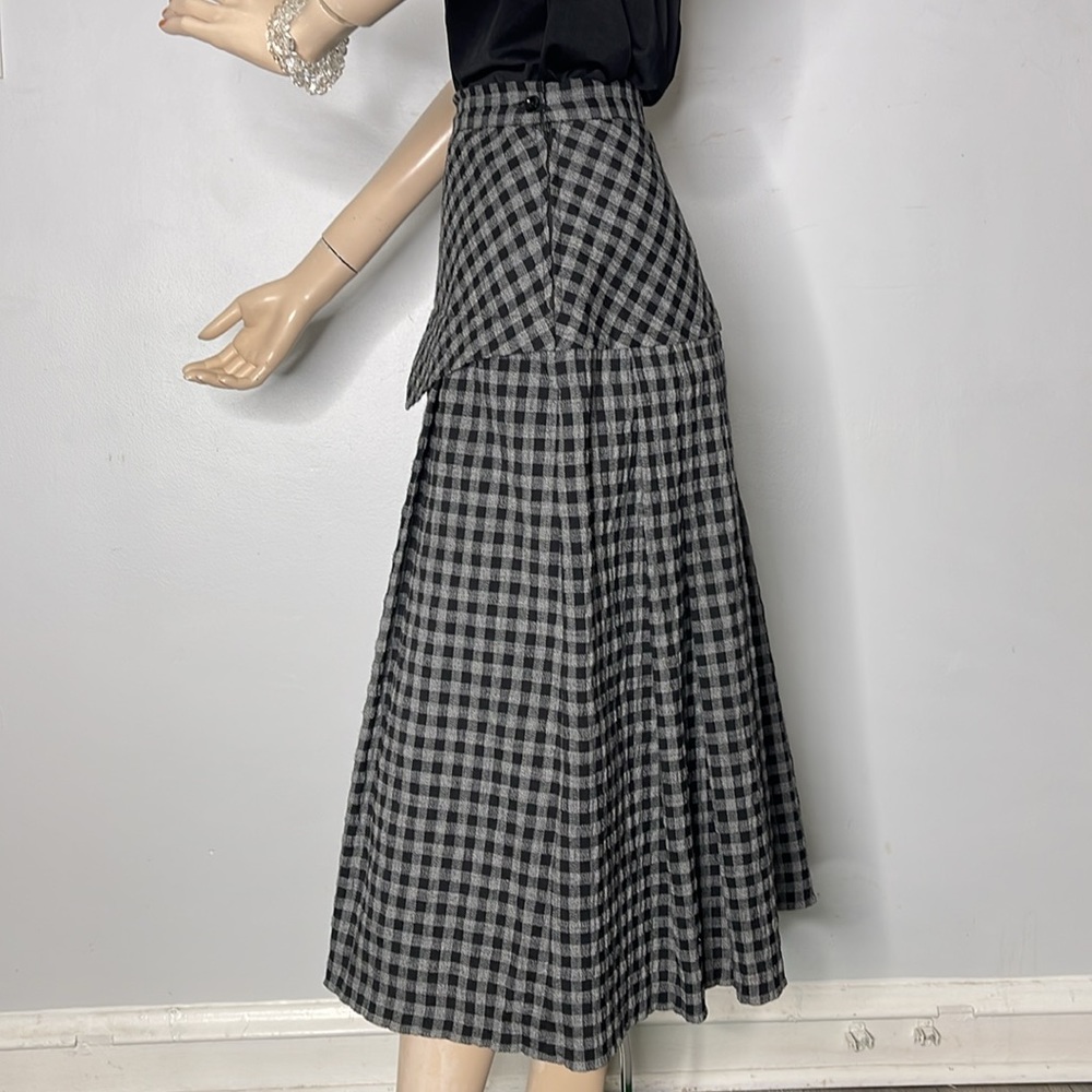 Vintage Arda Ruse Check Pleated Soviet Skirt - Picture 9 of 17